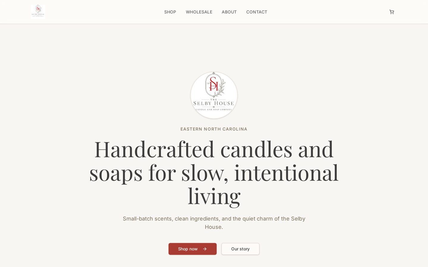 Selby House website designed by Shepherd Creative Co.